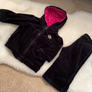 Faded Glory girls 18 month matching jogger set